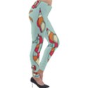 Seahorse Seashell Starfish Shell Lightweight Velour Leggings View4