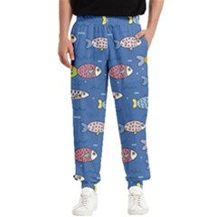 Sea Fish Blue Submarine Animal Men s Elastic Waist Pants by Proyonanggan