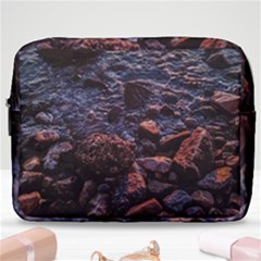 Twilight Treasures: Rocky Beachscape  Make Up Pouch (large) by dflcprintsclothing