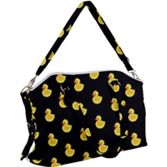 Rubber Duck Canvas Crossbody Bag by Valentinaart