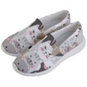 Cute Cats Seamless Pattern Men s Lightweight Slip Ons View2
