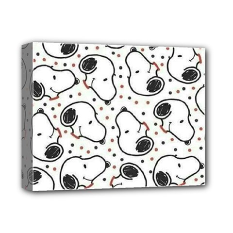 Dog Pattern Deluxe Canvas 14  X 11  (stretched) by Bangk1t