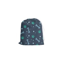 Bons Foot Prints Pattern Background Drawstring Pouch (xs) by Bangk1t