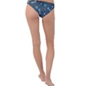 Bons Foot Prints Pattern Background Ring Detail Bikini Bottoms View2