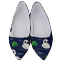 Swan Pattern Elegant Design Women s Low Heels View1