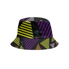 Abstract Pattern Design Various Striped Triangles Decoration Inside Out Bucket Hat (kids) by Bangk1t