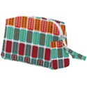 Bricks Abstract Seamless Pattern Wristlet Pouch Bag (Large) View2