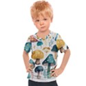 Mushroom Forest Fantasy Flower Nature Kids  Sports Tee View1