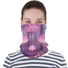 Trees Forest Landscape Nature Neon Face Seamless Bandana (adult) by Bangk1t