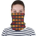 Autumn Fall Leaves Season Background Glitter Art Face Seamless Bandana (Adult) View1
