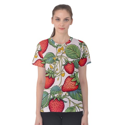 Strawberry Fruit Women s Cotton Tee by Amaryn4rt