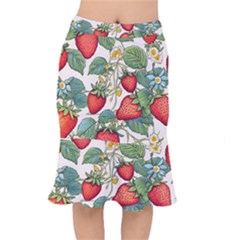 Strawberry Fruit Short Mermaid Skirt by Amaryn4rt