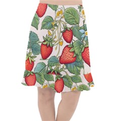 Strawberry Fruit Fishtail Chiffon Skirt by Amaryn4rt