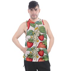 Strawberry Fruit Men s Sleeveless Hoodie by Amaryn4rt