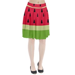 Watermelon Fruit Food Healthy Vitamins Nutrition Pleated Skirt by pakminggu