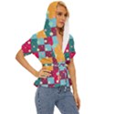 Background Pattern Texture Design Dots Wallpaper Lightweight Drawstring Hooded Top View3