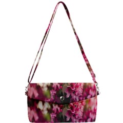 Pink Flower Removable Strap Clutch Bag by artworkshop