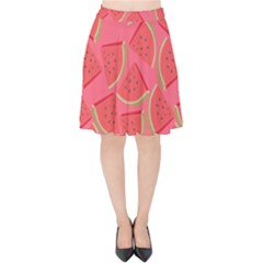 Watermelon Background Watermelon Wallpaper Velvet High Waist Skirt by pakminggu