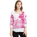 Barbenheimer Chiffon Quarter Sleeve Blouse View1
