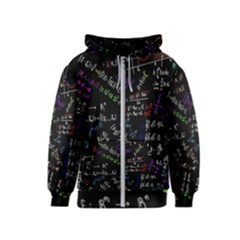 Mathematics  Physics Maths Math Pattern Kids  Zipper Hoodie by Grandong