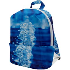 Water Blue Wallpaper Zip Up Backpack by artworkshop