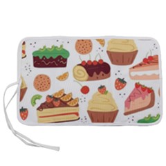 Dessert And Cake For Food Pattern Pen Storage Case (m) by Grandong