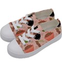 Japanese Street Food Soba Noodle In Bowl Pattern Kids  Low Top Canvas Sneakers View2