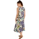 Purple Orange Green Blue Cartoon Summer Maxi Dress View2