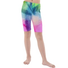 Heart Design Kids  Mid Length Swim Shorts by Trending