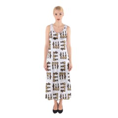 Sketchy Bear Kiddos Sleeveless Maxi Dress by dflcprintsclothing
