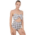 Sketchy Bear Kiddos Scallop Top Cut Out Swimsuit View1