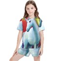 Unicorn design Kids  Tee And Sports Shorts Set View1
