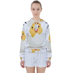 Cute Chick Women s Tie Up Sweat by RuuGallery10