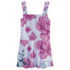 Pattern Flowers Texture Design Kids  Layered Skirt Swimsuit by Grandong