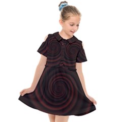 Abstract Art Backdrop Background Kids  Short Sleeve Shirt Dress by Grandong