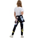Cute-owl-doodles-with-moon-star-seamless-pattern Kids  Skirted Pants View2