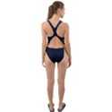 Lighthouse Lunar Eclipse Blood Moon Cut-Out Back One Piece Swimsuit View2