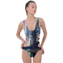 Northern Lights Aurora Borealis Side Cut Out Swimsuit View1