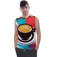 Coffee Tea Cappuccino Men s Regular Tank Top by uniart180623