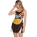Coffee Tea Cappuccino Sleeveless High Waist Mini Dress View2