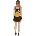 Coffee Tea Cappuccino Sleeveless High Waist Mini Dress View4