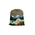 Surreal Art Psychadelic Mountain Drawstring Pouch (Small) View1