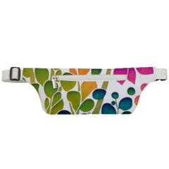 Plants Leaves Colorful Active Waist Bag by pakminggu