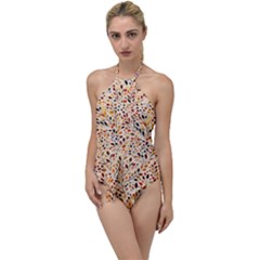 Autumn Leaves Pattern Go With The Flow One Piece Swimsuit by pakminggu