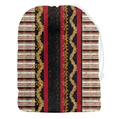 Textile Pattern Abstract Fabric Drawstring Pouch (3xl) by pakminggu