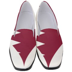 Heart-love-flag-qatar Women s Classic Loafer Heels by Bedest