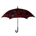 Abstract Red Geometric Hook Handle Umbrellas (Small) View3
