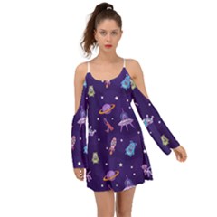 Space Seamless Pattern Boho Dress by pakminggu