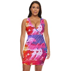 Colorful-100 Draped Bodycon Dress by nateshop