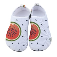 Seamless Background Pattern With Watermelon Slices Men s Sock-style Water Shoes by pakminggu